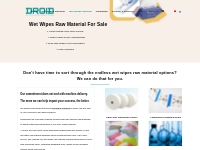 Wet Wipes Raw Material | Droidwipes