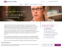 GP contracting   incorporating | DR Solicitors | Specialist Lawyers