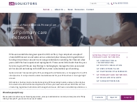 GP primary care networks | DR Solicitors | Leading GP Lawyers