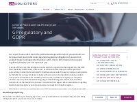 GP regulatory and GDPR | DR Solicitors | GP   Dentist Lawyers