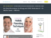 Holistic Parenting   Alternatives for Allergies Medications