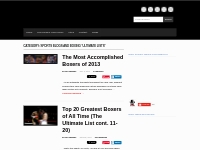 Sports Blogs and Boxing  Ultimate Lists  | Dru Hepkins