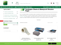 Sandpaper Sheets | Buy Abrasive Paper Online | DTC