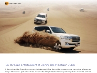 Evening Desert Safari Deals and Packages | Dubai Evening Safari
