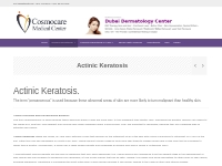 Dubai Skin Specialist - Actinic Keratosis