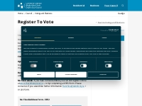 Register To Vote | Dublin City Council