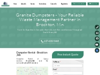 Brockton MA Junk Removal and Dumpster Rental