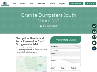 East Bridgewater MA Dumpster rental and Junk Removal