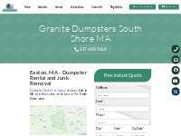 Easton MA Dumpster rental and Junk Removal