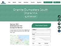 Quincy MA Dumpster rental, Junk Removal