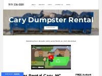 Dumpster Rental in Cary, NC | We're the Easiest, Fastest   Most Afford