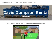 Dumpster Rental in Davie, FL  | Affordable 48 Hour Deliveries