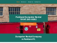       Dumpster Rental Company | Dumpster Rental | Parkland, FL