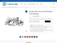 Nickel Alloy Inconel 601 Pipes And Fittings | Duplex   Stainless Steel