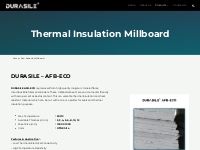 Non-Asbestos Millboard - DURASILE - Sealing and Insulation Solutions
