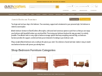 Amish Bedroom Furniture from DutchCrafters Amish Furniture