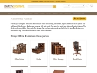 Solid Wood Office Furniture at DutchCrafters