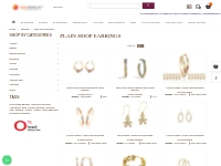 Gold Plated Earrings, Tri Color Earrings, Hoop Earring