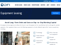 Fast Equipment Leasing   Low Monthly Payments | Dynamic Funding