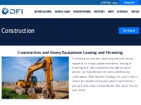 Construction   Heavy Equipment Leasing and Financing | Denver CO