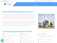 Best ERP for Construction Industry | Construction ERP software in Duba