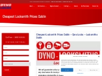 Cheapest Locksmith Prices Dublin - Dyno Locks - Locksmiths Dublin