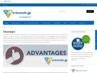 Advantages   Tourist guide, travel catalog, e-travels.gr tourist catal