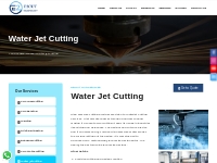 Water Jet Cutting - E2CUT Technology