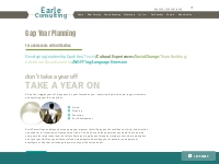 Gap Year | Earle Consulting
