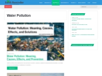 Water Pollution Category - Earth Reminder