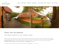 Stretch Tent Hire Berkshire - Earth Village Events