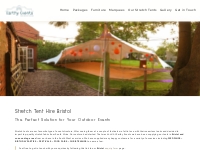 Stretch Tent Hire Bristol - Earth Village Events