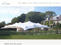 Stretch Tent Hire Prices for Wedding, Parties and Events