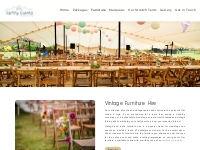 Vintage Furniture and Wedding Hire from Earth Village Events.