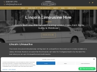 Lincoln Limousines for hire - Lincoln Town Car Limo Hire