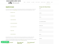 Man and van service | Easy Man And Van Removals