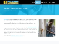 Burglary Damage Repair Leeds - Easy Pickings Locksmiths