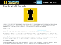 Door Security: Mortice Locks - Easy Pickings Locksmiths Leeds