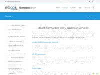 eBook Formatting and Conversion Services | kindle | epub