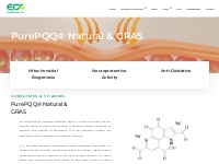 PurePQQ® Natural   GRAS - ECA Healthcare | Official Site