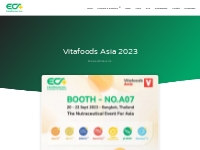 Vitafoods Asia 2023 - ECA Healthcare | Official Site