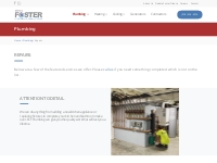 Repairs - Eric C. Foster Plumbing   Heating