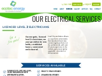 Level 2 Electrician Services | Ecotec Energy