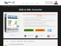 EDB to EML Converter   Right Approach for EDB to EML Conversion