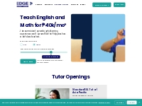Online Teaching Jobs From Home | Become a Tutor | Edge Tutor