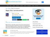 Magic Kids: learning games Review - EducationalAppStore