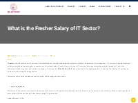 What is the Fresher Salary of IT Sector | Edu DIctionary