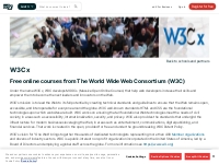The World Wide Web Consortium (W3C) | edX