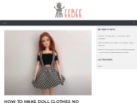 How to Make Doll Clothes No Sewing - Easy and Fun - Eebee