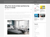 Why First Central Hotel preferred by Tourist in Dubai